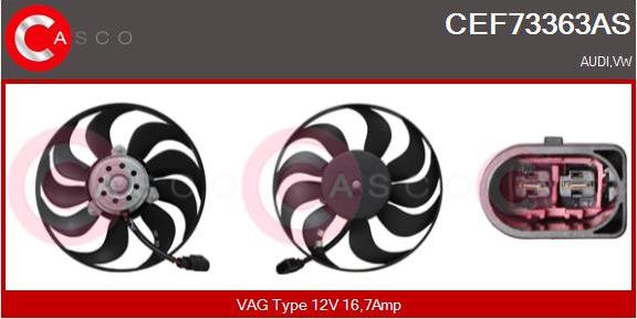 Casco CEF73363AS - Ventilators, Motora dzesēšanas sistēma www.autospares.lv