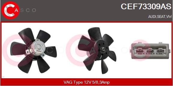 Casco CEF73309AS - Ventilators, Motora dzesēšanas sistēma www.autospares.lv