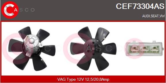 Casco CEF73304AS - Ventilators, Motora dzesēšanas sistēma www.autospares.lv