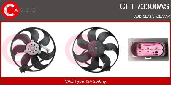 Casco CEF73300AS - Ventilators, Motora dzesēšanas sistēma www.autospares.lv