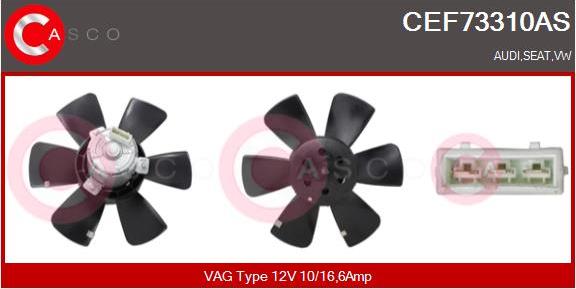 Casco CEF73310AS - Ventilators, Motora dzesēšanas sistēma www.autospares.lv