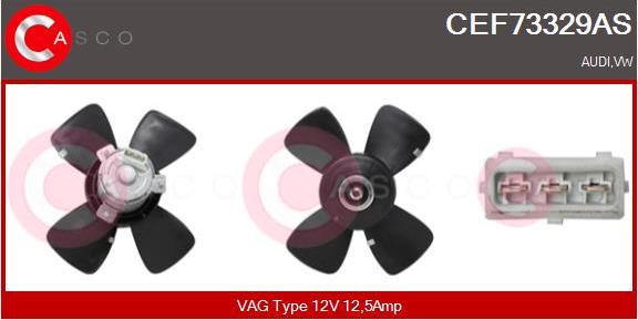 Casco CEF73329AS - Ventilators, Motora dzesēšanas sistēma www.autospares.lv