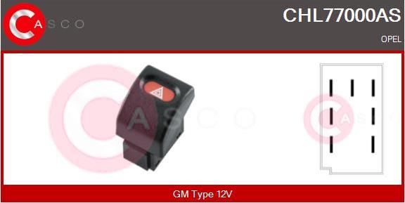 Casco CHL77000AS - Hazard Light Switch www.autospares.lv