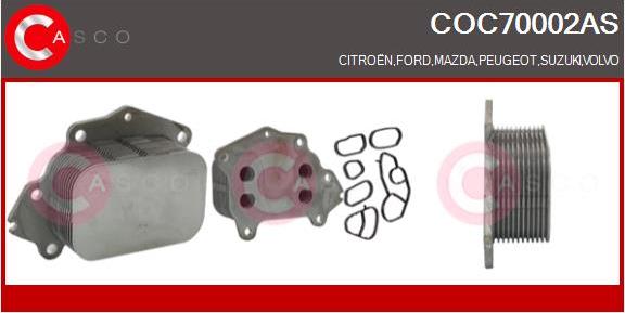 Casco COC70002AS - Eļļas radiators, Motoreļļa autospares.lv