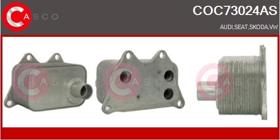 Casco COC73024AS - Oil Cooler, engine oil www.autospares.lv