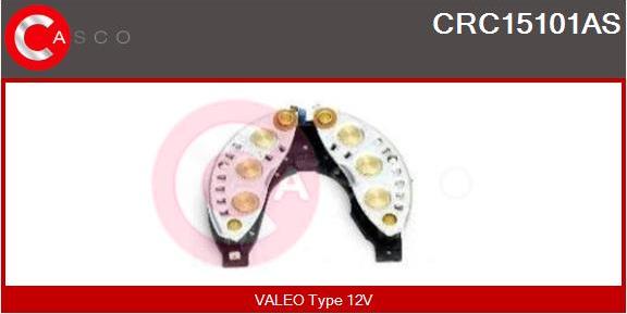 Casco CRC15101AS - Rectifier, alternator www.autospares.lv