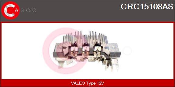 Casco CRC15108AS - Rectifier, alternator www.autospares.lv