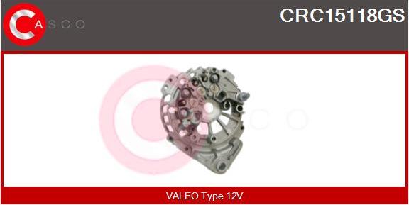 Casco CRC15118GS - Rectifier, alternator www.autospares.lv