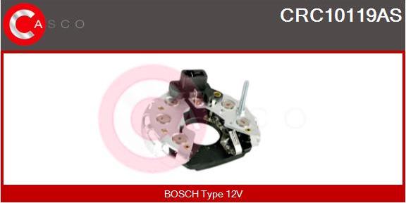 Casco CRC10119AS - Выпрямитель, диодный мост, генератор www.autospares.lv