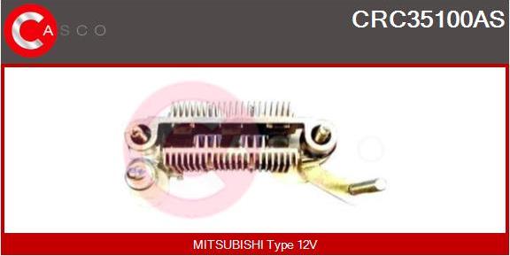 Casco CRC35100AS - Rectifier, alternator www.autospares.lv