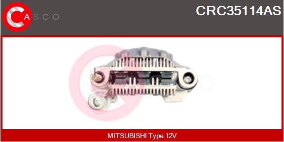 Casco CRC35114AS - Rectifier, alternator www.autospares.lv