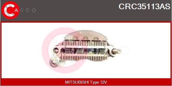 Casco CRC35113AS - Rectifier, alternator www.autospares.lv