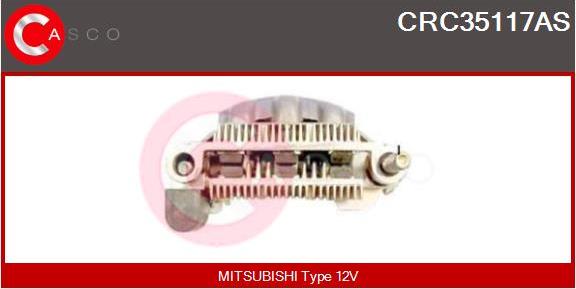 Casco CRC35117AS - Rectifier, alternator www.autospares.lv