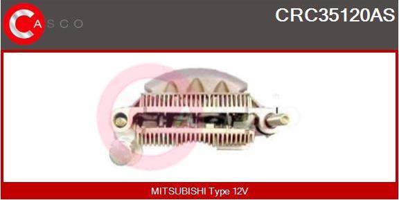 Casco CRC35120AS - Rectifier, alternator www.autospares.lv