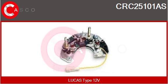 Casco CRC25101AS - Rectifier, alternator www.autospares.lv