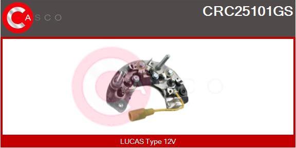 Casco CRC25101GS - Rectifier, alternator www.autospares.lv