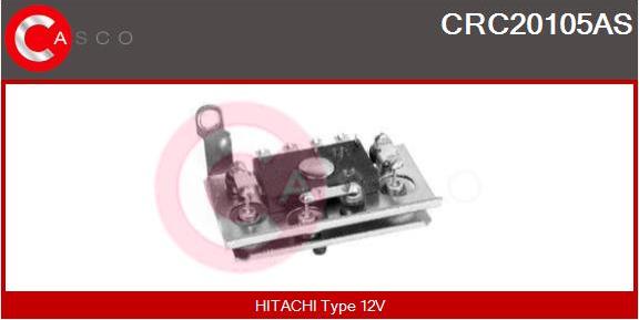 Casco CRC20105AS - Rectifier, alternator www.autospares.lv