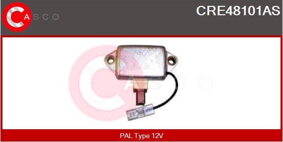 Casco CRE48101AS - Voltage regulator, alternator www.autospares.lv