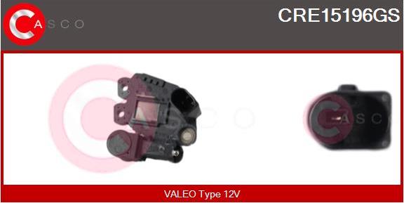 Casco CRE15196GS - Регулятор напряжения, генератор www.autospares.lv