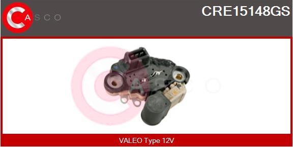 Casco CRE15148GS - Voltage regulator, alternator www.autospares.lv