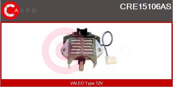 Casco CRE15106AS - Ģeneratora sprieguma regulators autospares.lv