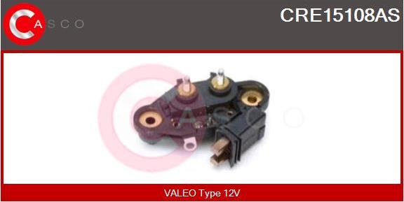 Casco CRE15108AS - Voltage regulator, alternator www.autospares.lv