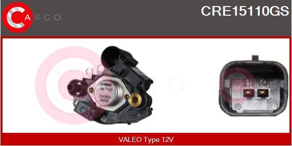 Casco CRE15110GS - Ģeneratora sprieguma regulators www.autospares.lv