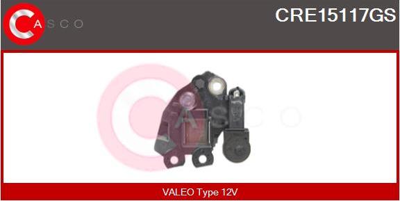 Casco CRE15117GS - Регулятор напряжения, генератор www.autospares.lv