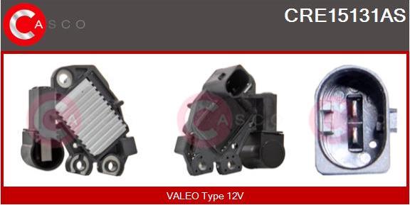 Casco CRE15131AS - Voltage regulator, alternator www.autospares.lv