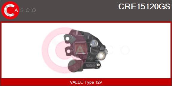 Casco CRE15120GS - Регулятор напряжения, генератор www.autospares.lv