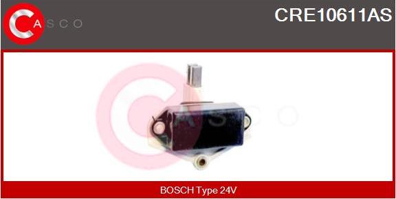 Casco CRE10611AS - Voltage regulator, alternator www.autospares.lv