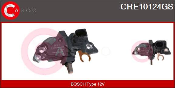 Casco CRE10124GS - Voltage regulator, alternator www.autospares.lv