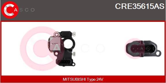 Casco CRE35615AS - Ģeneratora sprieguma regulators autospares.lv