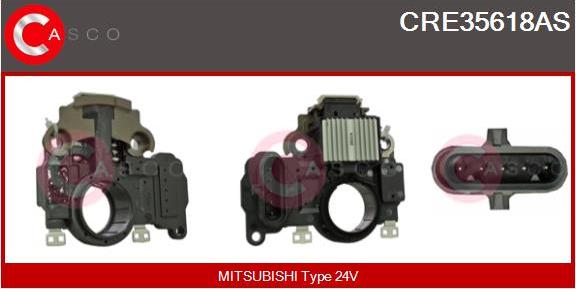 Casco CRE35618AS - Ģeneratora sprieguma regulators autospares.lv