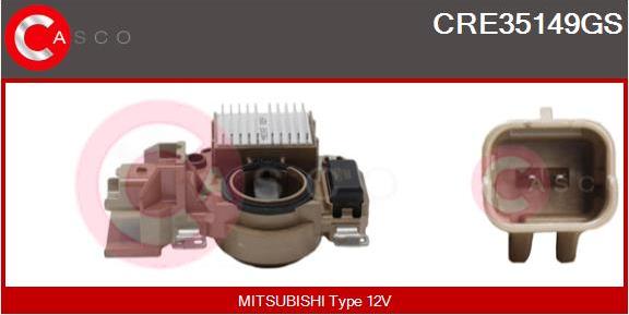 Casco CRE35149GS - Ģeneratora sprieguma regulators www.autospares.lv