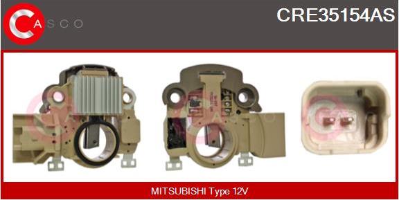 Casco CRE35154AS - Ģeneratora sprieguma regulators www.autospares.lv