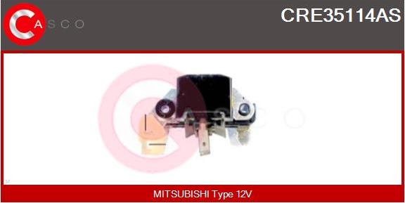 Casco CRE35114AS - Voltage regulator, alternator www.autospares.lv