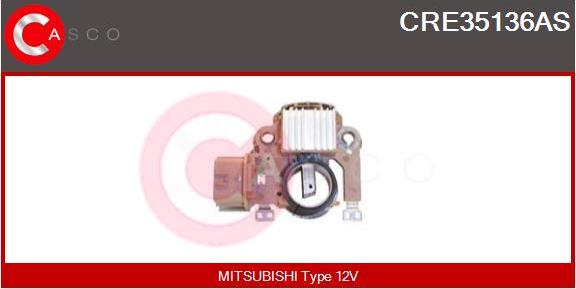 Casco CRE35136AS - Voltage regulator, alternator www.autospares.lv