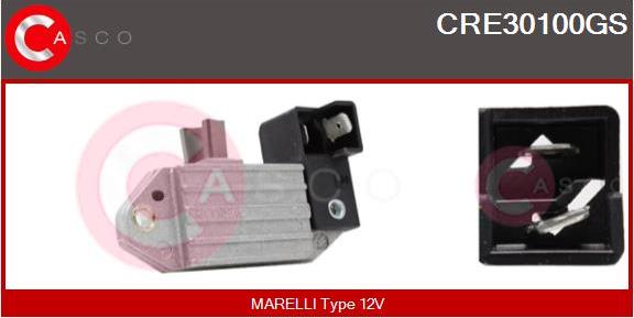 Casco CRE30100GS - Ģeneratora sprieguma regulators www.autospares.lv