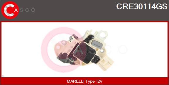 Casco CRE30114GS - Ģeneratora sprieguma regulators www.autospares.lv