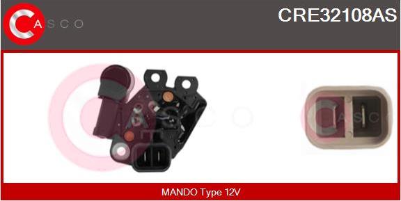 Casco CRE32108AS - Регулятор напряжения, генератор www.autospares.lv