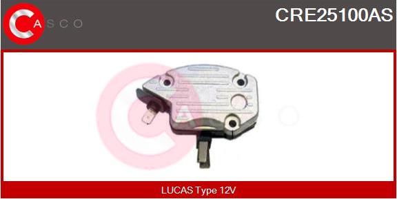 Casco CRE25100AS - Voltage regulator, alternator www.autospares.lv