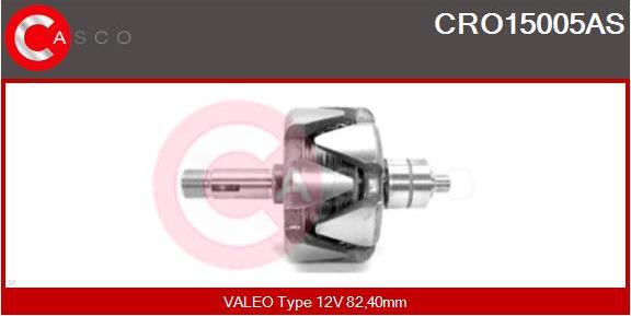 Casco CRO15005AS - Rotor, alternator www.autospares.lv