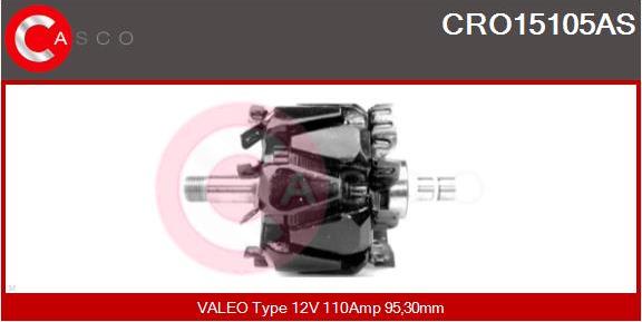 Casco CRO15105AS - Rotor, alternator www.autospares.lv