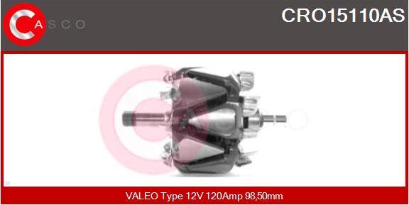 Casco CRO15110AS - Rotor, alternator www.autospares.lv