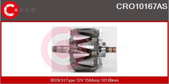 Casco CRO10167AS - Rotor, alternator www.autospares.lv