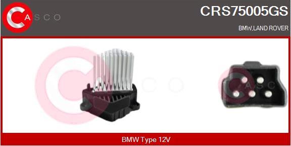 Casco CRS75005GS - Rezistors, Salona ventilators www.autospares.lv