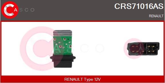 Casco CRS71016AS - Rezistors, Salona ventilators www.autospares.lv