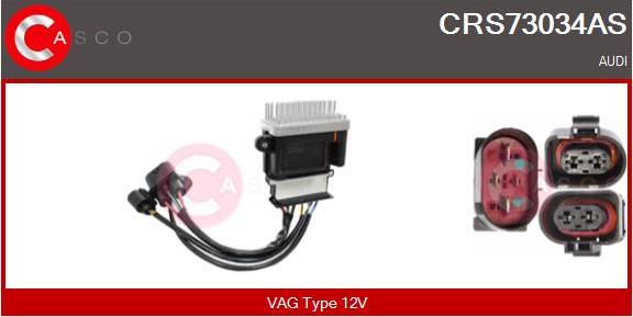 Casco CRS73034AS - Control Unit, air conditioning www.autospares.lv