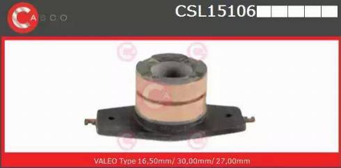 Casco CSL15106AS - Kolektora gredzens, Ģenerators www.autospares.lv